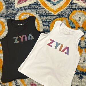 Black and white girls zyia tank tops